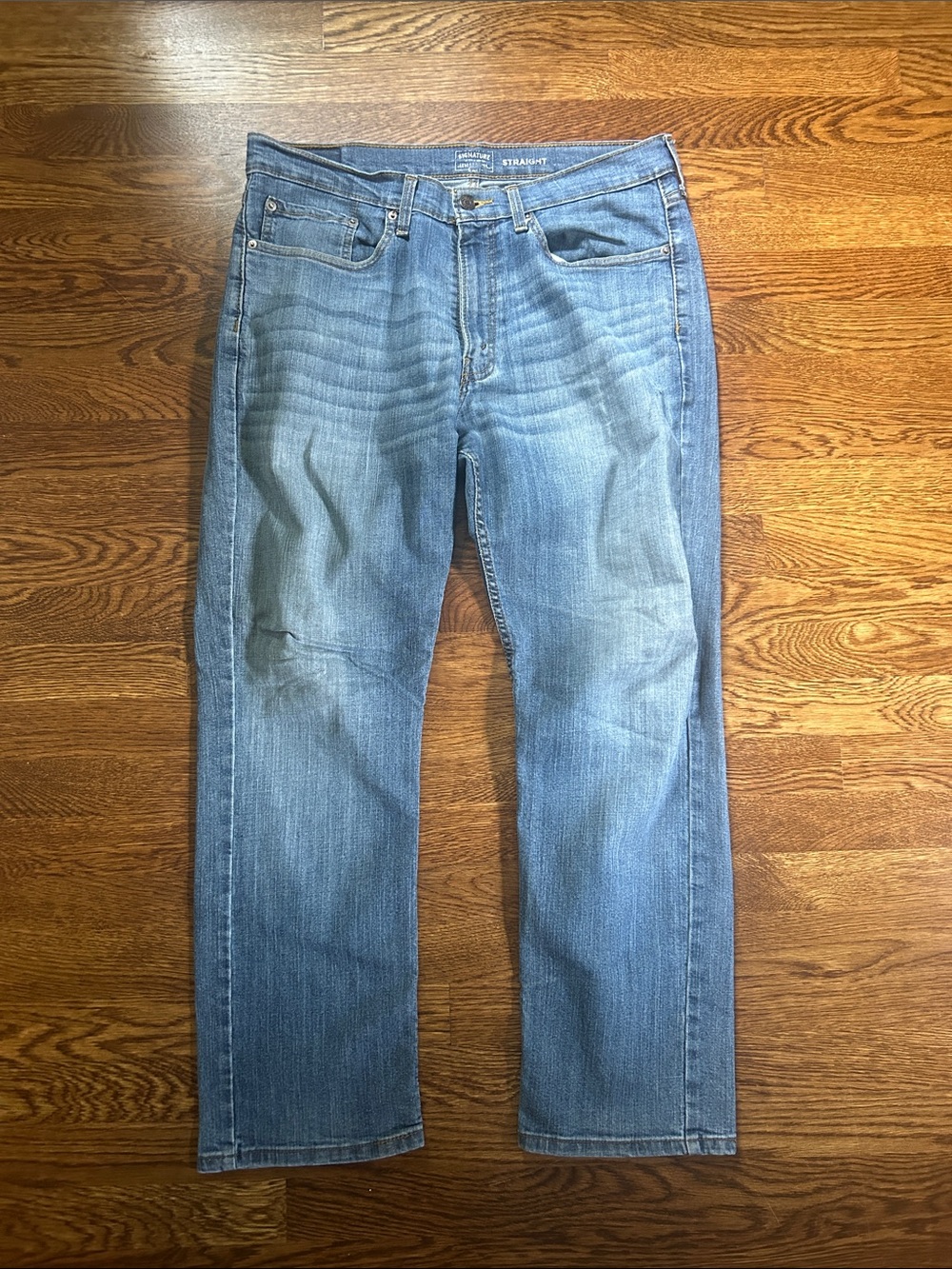 Levi's Men's Straight Jeans in Light Blue Denim